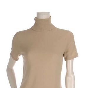 ‘Dialogue’ UltraMerino Short Sleeve Turtleneck Sweater (Plus)